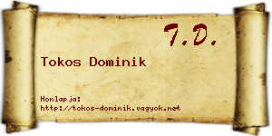 Tokos Dominik névjegykártya