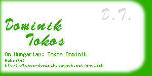 dominik tokos business card